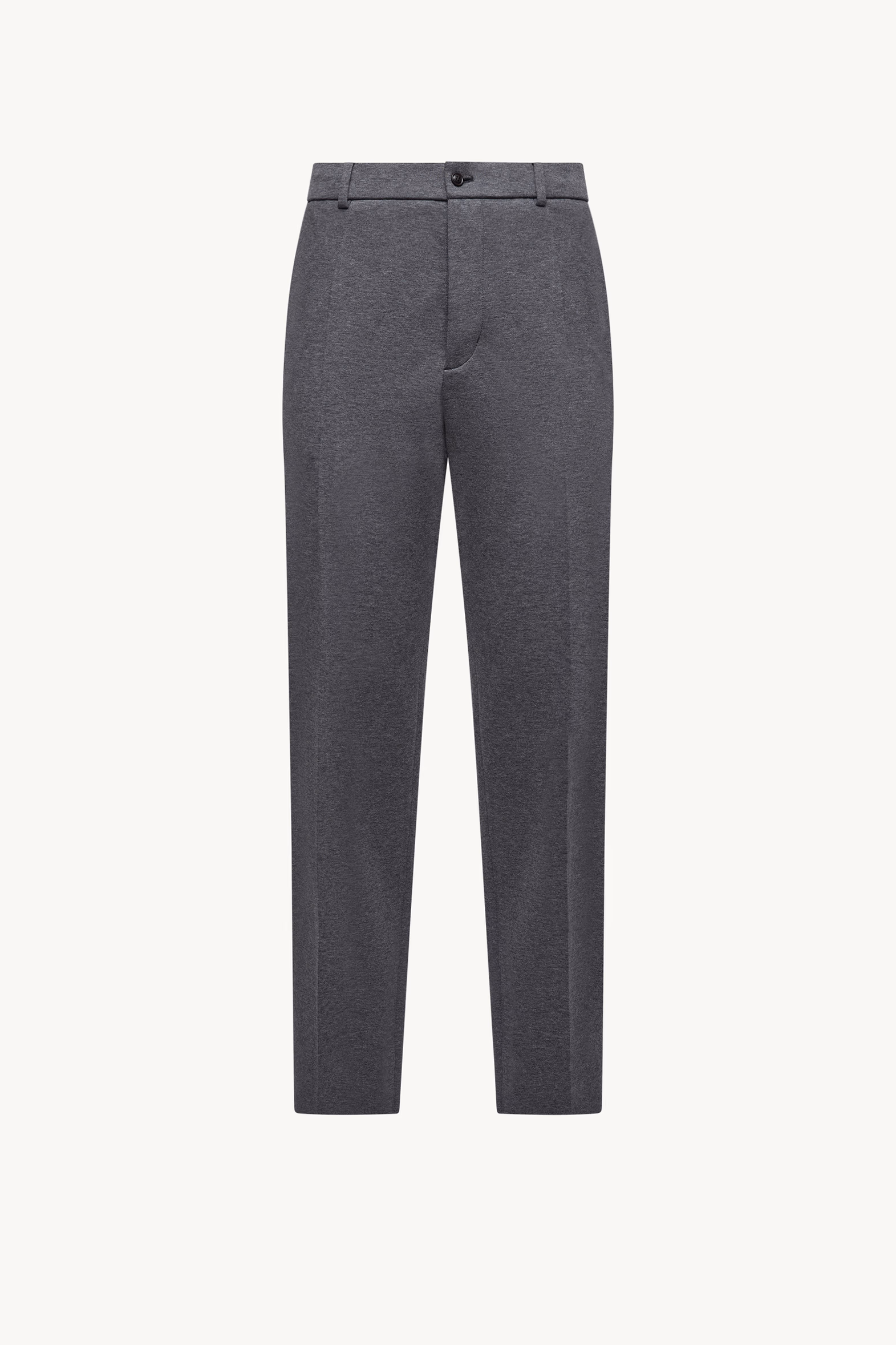 Cotton Blend Tailored Pants Men Grey Moncler 2